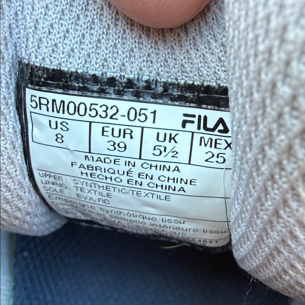 Fila Black and Gray Sneakers with Yellow Accents - Picture 4 of 11